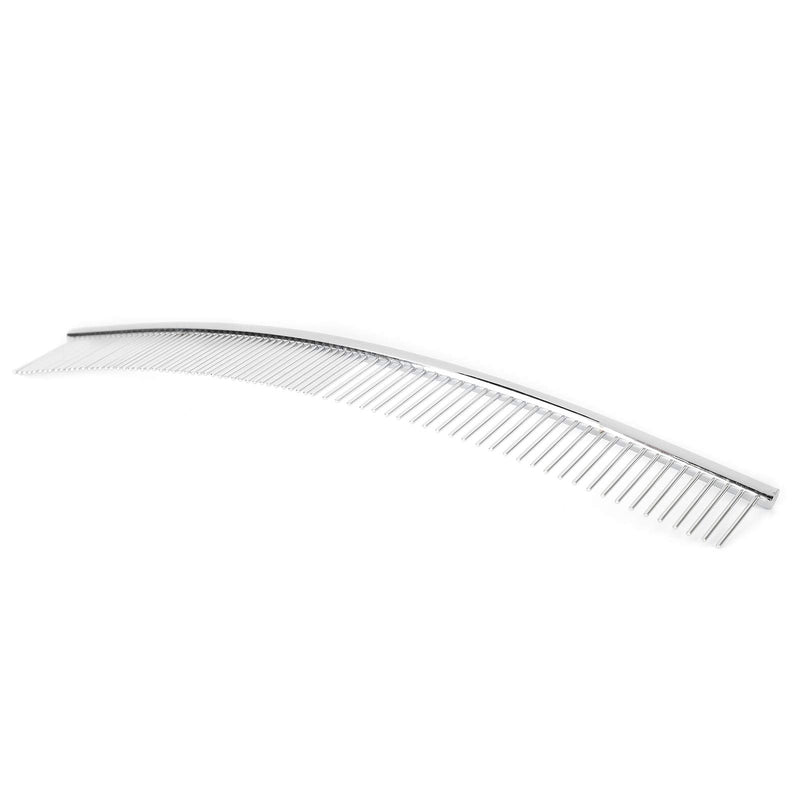 cersalt Pet Grooming Opening Knot Comb Curved Comb Pets Dogs Combs, Removal Brush Knot Comb Puppy for Pets Dogs Grooming Half thin and half dense, curved comb - BeesActive Australia