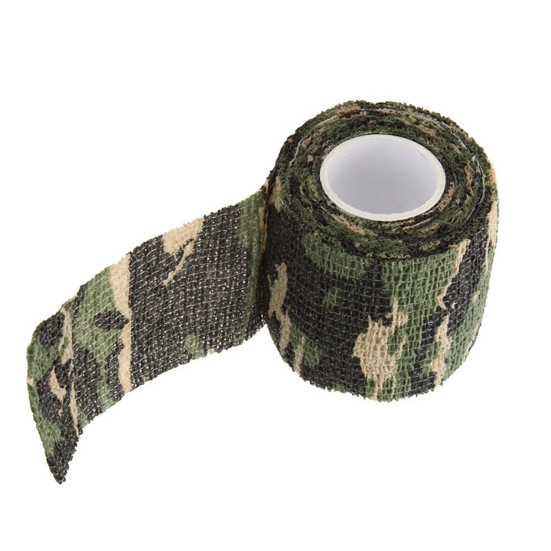 SEADESKY Uning Self-Adhesive Protective Camouflage Tape Wrap 5CM x 4.5M Tactical Camo Form Multi-Functional Non-Woven Fabric Stealth Tape Stretch Bandage for Outdoor Military Hunting Camouflage 1 - BeesActive Australia