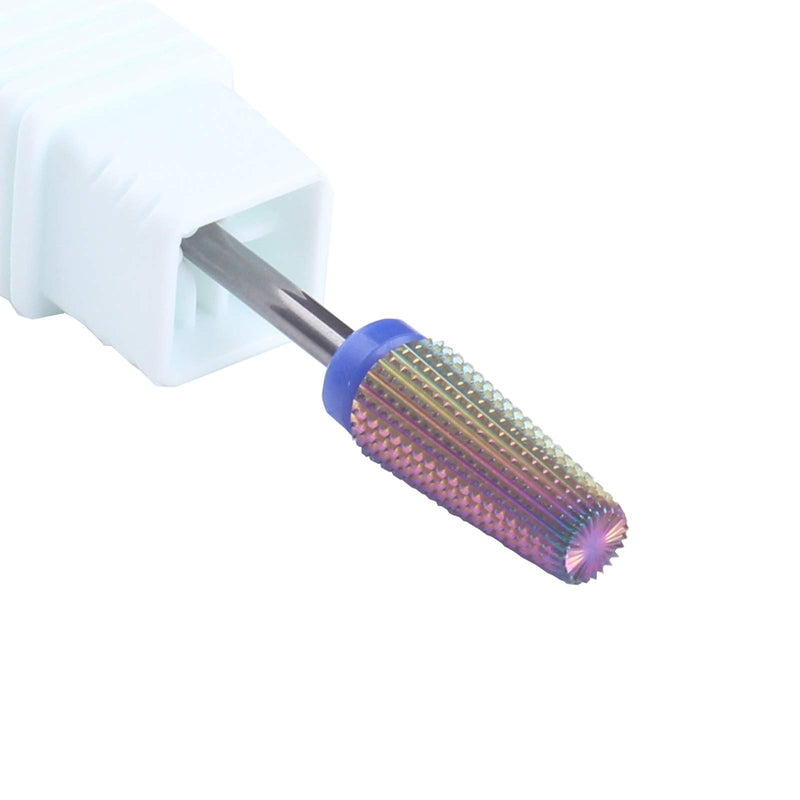 MZCMSL 5 in 1 Carbide Nail Bit - Tapered Barrel Bit for Both Left and Right Handed,3/32 Shank efile Bit - Fast Remove Acrylic or Hard Gel (Medium,Multicolor) Medium-5 in 1 - BeesActive Australia