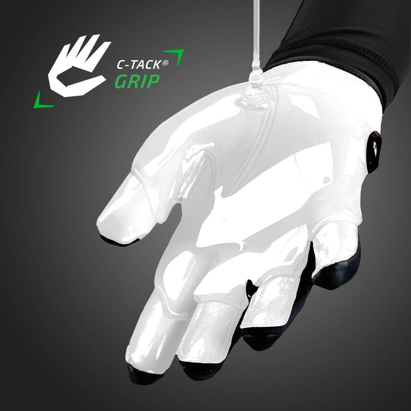Cutters Gamer Padded Football Glove for Lineman and All-Purpose Player. Grip Football Glove. Youth & Adult Sizes Gamer 4.0 (NEW) Large Black 4.0 - BeesActive Australia