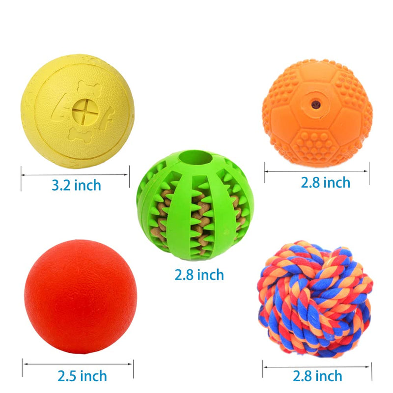 Volacopets 5 Different Functions Interactive Dog Toys, Dog Puzzle Toys, IQ Treat Ball for Medium Large Dog, Dog Squeaky Balls, Dog Ball, Food Treat Dispensing Toys, Puppy Toys Large Medium Dogs - BeesActive Australia
