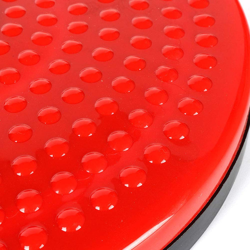 THBII Twisting Waist Disc, Body Shaping Twisting Boards Waist Aerobic Exercise Fitness Slim Machine Rotating Board Female Twister Exercise Sports Equipment Big Round Beads(Red) - BeesActive Australia
