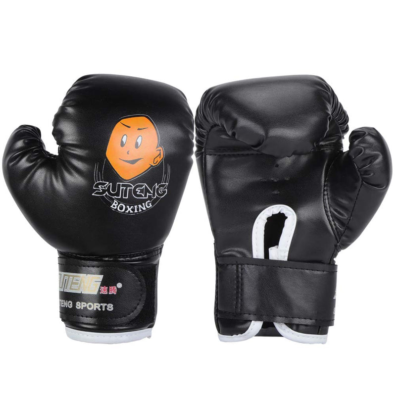 [AUSTRALIA] - VGEBY Kids Boxing Gloves,Youth Sparring Punching Training Gloves for Age 3-12 Years (Color : Black) 