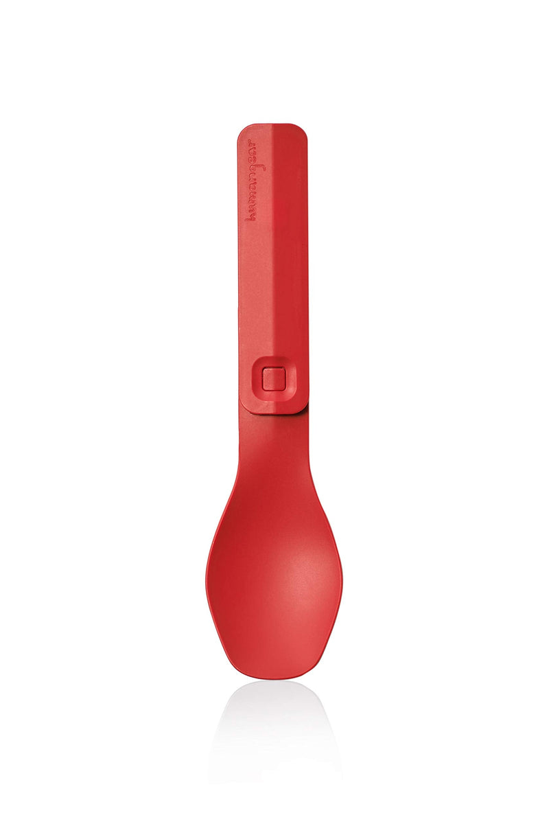 humangear GoBites Click Portable Silverware Utensils Camping Gear Accessories Kitchen Equipment for Cooking or Lunchbox, 1-Pack Red - BeesActive Australia