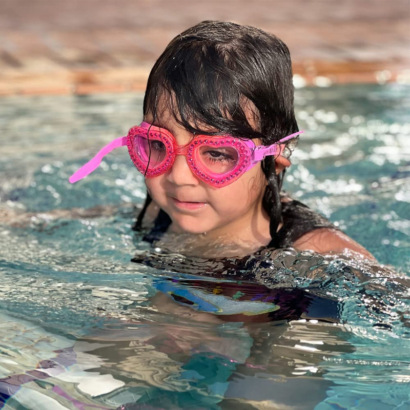 GlamBaby Ava Kids Swim Goggles - 100% UVA/UVB Protection - Ultimate protection for Kids while in water - Lightweight, Stylish, Durable Swim Goggles - BeesActive Australia