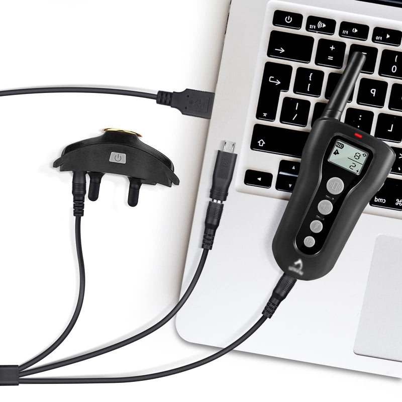 Shock Collar Charger Replacement for Petrainer PET998DBB, NBJU TC-001 and PATPET P-Collar 320 Training Collar,4 in 1 USB Charging Cable, Micro USB Adapter - BeesActive Australia