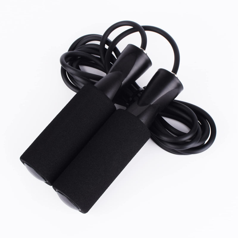 Jump Rope Adjustable Durable for Fitness Workout Exercise Black - BeesActive Australia