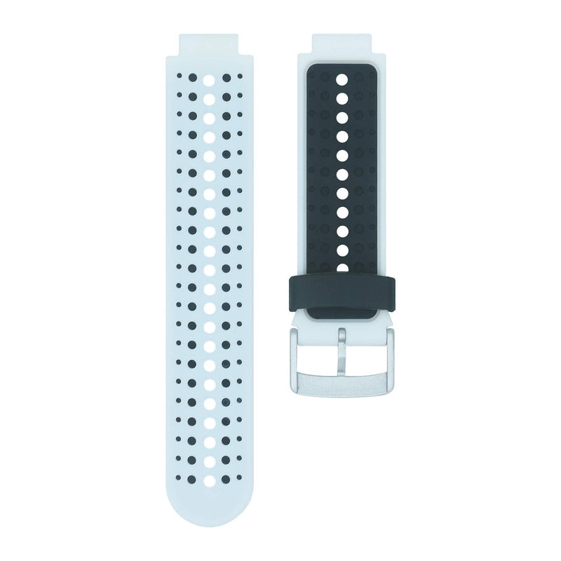 COLAPOO Silicone Strap Soft Wristband Compatible With Garmin Forerunner 235/235 Lite/220/230/620/630/735XT/ Smartwatch for Women Men (White/Black) White/Black - BeesActive Australia