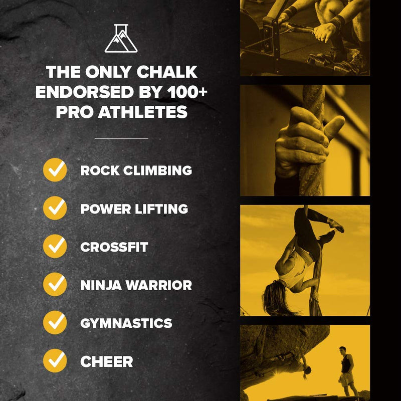 Friction Labs Premium Sports Chalk for Rock Climbing, Weight Lifting, Gymnastics, Tennis & More - Long Lasting Grip, Healthier Skin, Better Overall Performance - Endorsed by 100+ Pro Athletes 5 oz Fine Texture - Unicorn Dust - BeesActive Australia