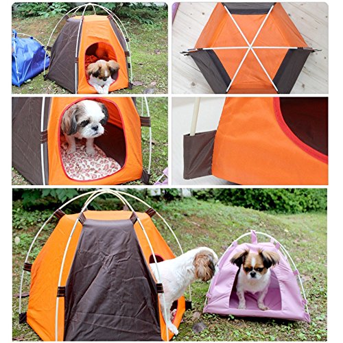 Portable Pet Camping Tent Outdoor Play Tent House for Dogs Cats Puppy Kitty - Foldable Waterproof Play Toy House Tent Bed Crate for Small Animal - BeesActive Australia
