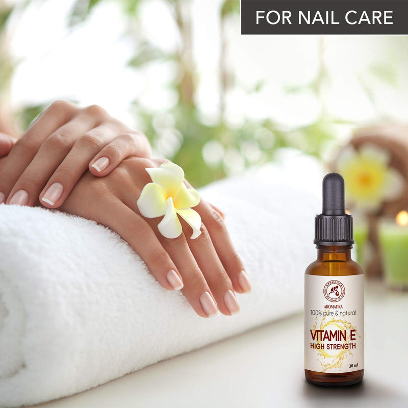 High Strength Pure Vitamin E - Concentrated Vitamin E Drops 30 ml - Tocopherol - Natural - Antiaging Vitamin E - Vitamin E for Vitamin E Oil - for Face - Skin - Hair - Nails - Lips 30 ml (Pack of 1) - BeesActive Australia