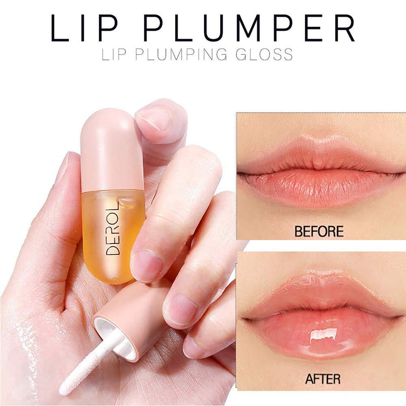 TEEROVA Lip Plumper - Natural Lip Plumper and Lip Care Serum Set, Lip Enhancer Lip Maximizer Lip Gloss for Fuller & Hydrated Beauty Lips - BeesActive Australia
