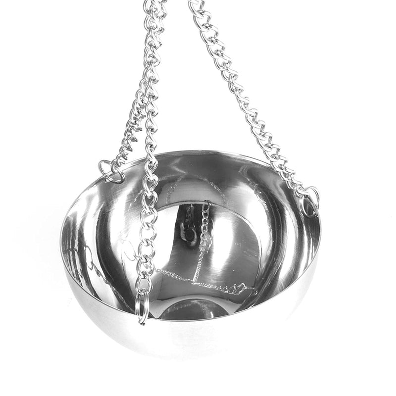 Sauna Aroma Bowl, Essential Oil Bowl Cup Stainless Steel Hanging Fragrance Diffuser Container Spa Room Accessories with Swinging Arm Screws for Dry Steam Infrared Wall Mounted Health Personal Care - BeesActive Australia