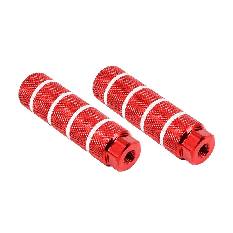 NOSTIFY 2PC 3/8 inch - 26 Teeth Aluminum Alloy Bike Pegs - Red - BeesActive Australia