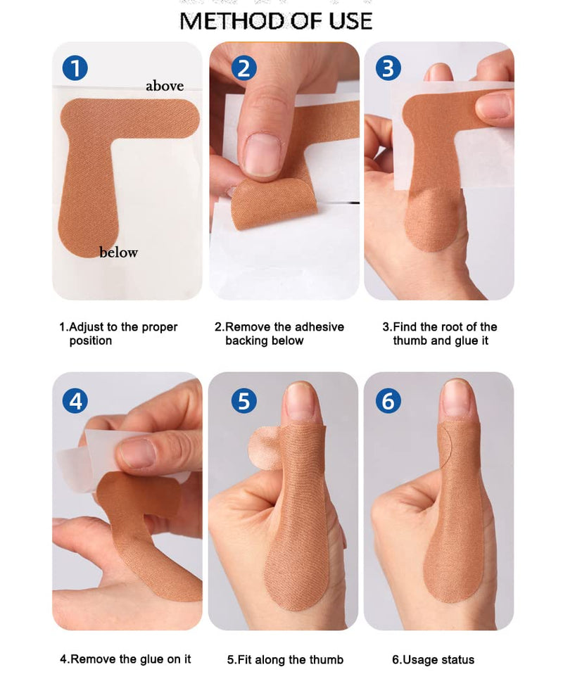 Big Toe Strap Thumb Protecting Tape, 20 PCS Self Adhesive Big Toe Brace Thumb Cover Stickers, Big Toe Straighteners, Elastic Pain Relieving Patch for Bunion, Joint Support, Arthritis, Sprains Strains - BeesActive Australia