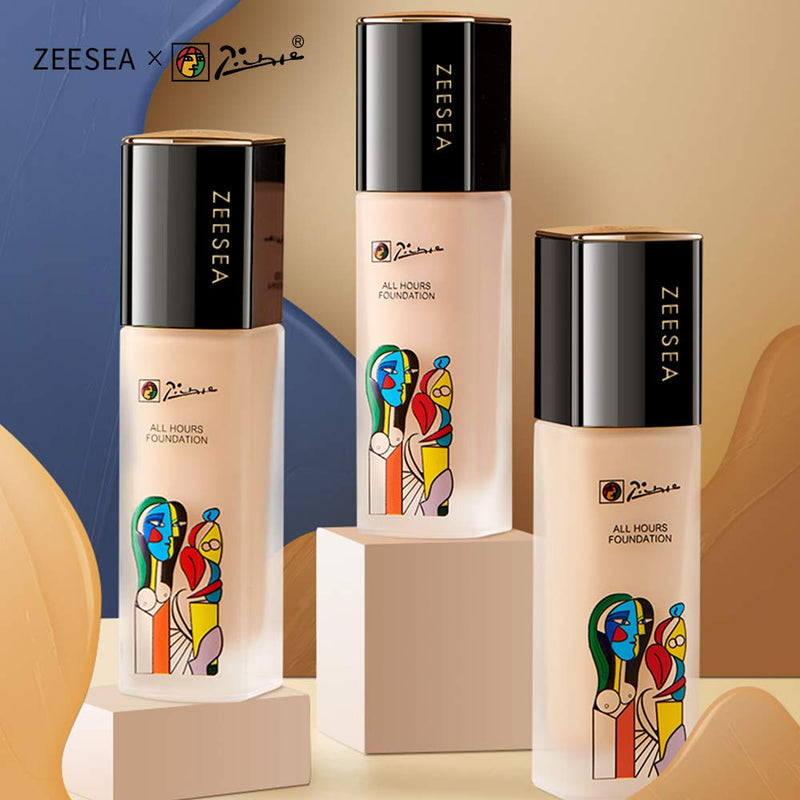 ZEESEA Picasso Full Coverage Matte Liquid Foundation Natural Flawless Long Lasting Oil-Control Moisturizing Concealer Liquid Foundation (MW1 Ivory (Matte Concealer)) MW1 Ivory (Matte Concealer) - BeesActive Australia