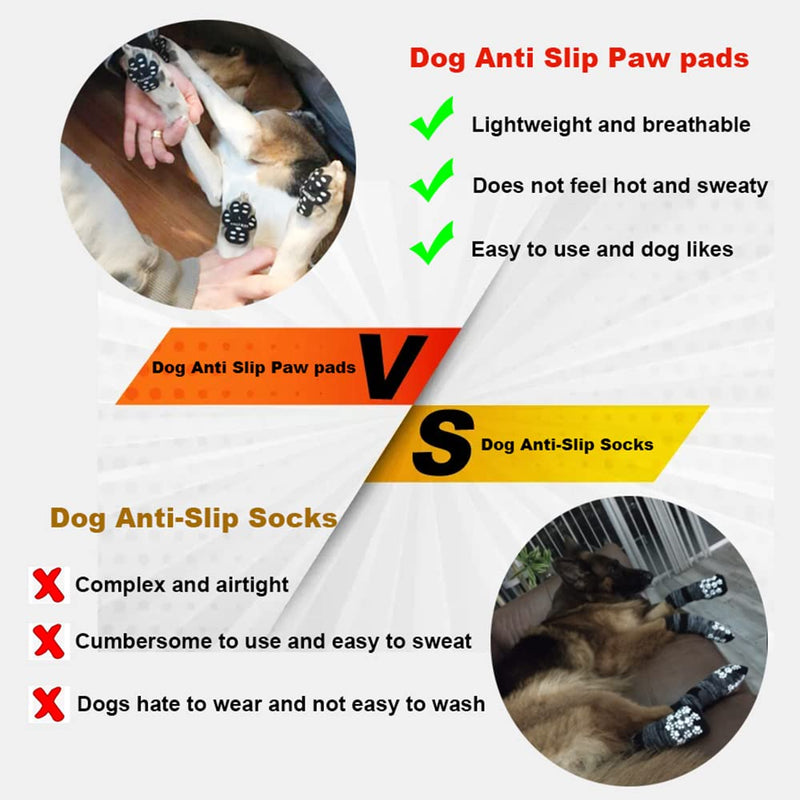 VALFRID Dog Paw Protector Anti-Slip Grips to Keeps Dogs from Slipping On Hardwood Floors,Disposable Self Adhesive Resistant Dog Shoes Booties Socks Replacemen 6Sets 24PCS XL ( L 2.24 x W 1.97 in,41-60 lbs) - BeesActive Australia
