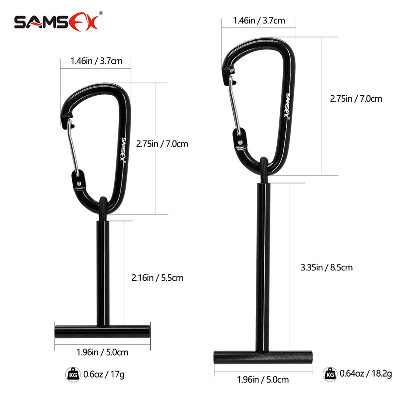SAMSFX Fly Fishing Tippet Spool Holder Black 2 Sizes 1pc Short and 1pc Long Tippet Holders - BeesActive Australia