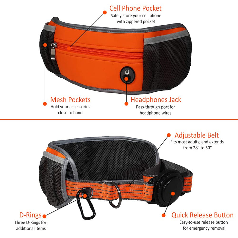 Penn-Plax Quick-Release Adventure Belt and Bungee Leash Combo – A Hands-Free Connection with Your Dog – Great for Walking, Jogging, Hiking, and Other Outdoor Activities - BeesActive Australia