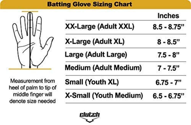 Clutch Sports Apparel Baseball and Softball Batting Gloves Whiteout American Flag Small - BeesActive Australia