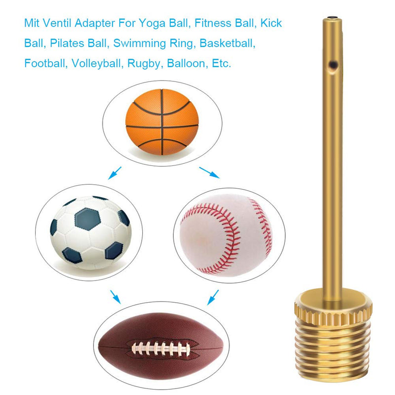 mamakoi 21PCS Brass Presta Schrader Valve Adapter Tools, Ball Pump Needle, Bike Tire Valve Pump Adapters, Pump Tools, Presta Valve Adapter Bike Pump Accessories Fit for Bike Gym Balloon Toy Pump - BeesActive Australia