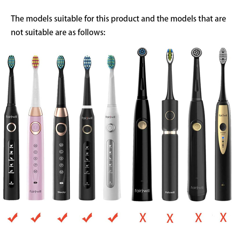Electric Toothbrush Travel Case for Fairywill/Seago/OKMIMO/ Demita Series, Black - BeesActive Australia