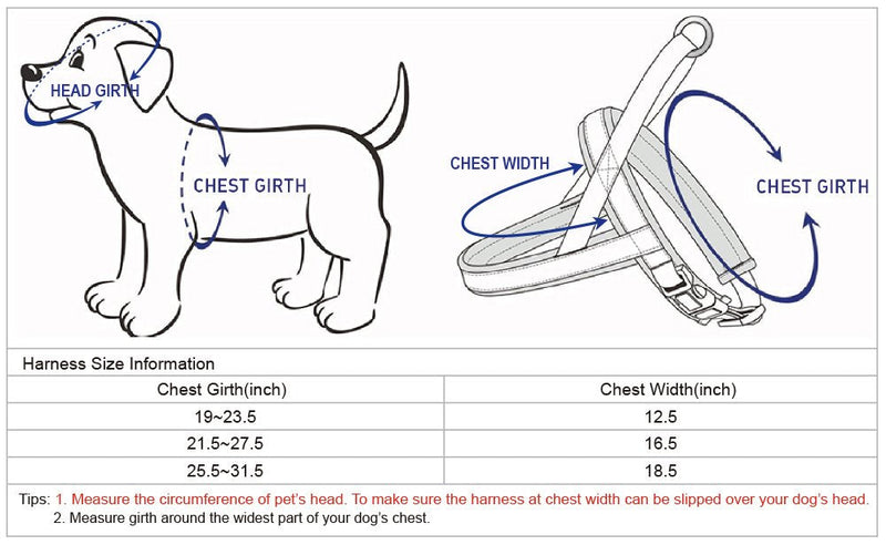 Blueberry Pet 4 Colors Soft & Comfy 3M Reflective Jacquard Padded Dog Harnesses (19" - 23.5") Chest Girth (Pack of 1) Diamond Pattern - Palace Blue - BeesActive Australia