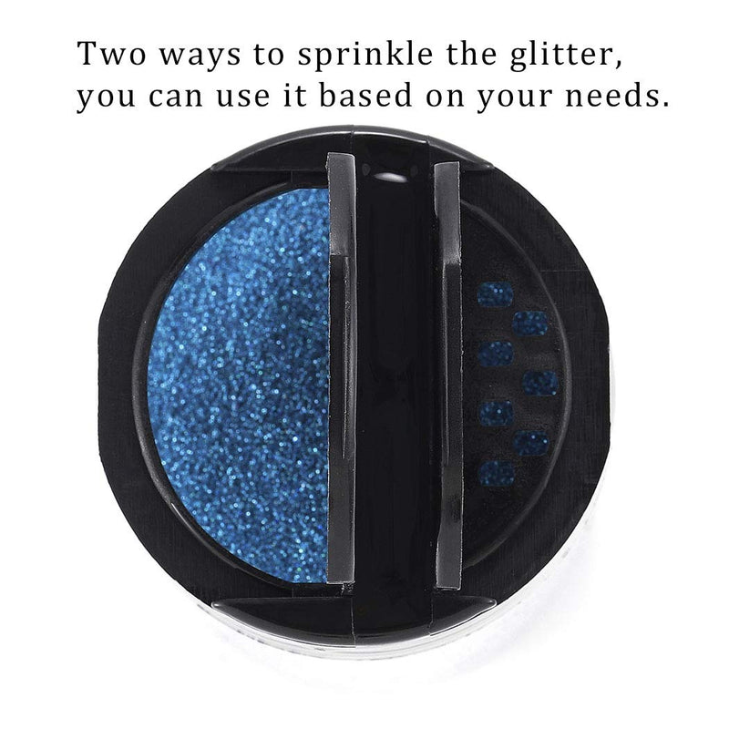 Sethexy Holoqraphic Craft Glitter 5ounce Bling Sequins Sparkly Multi Purpose Paillette for Body, Art, Make up, Decoration, Handmade Accessories,Face, Nails (Blue) Blue - BeesActive Australia