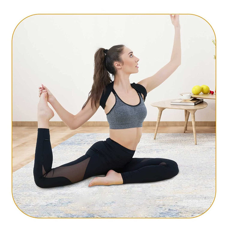 Posture Corrector for Women and Men,Adjustable Upper Back Brace, Breathable Back Support straightener, Providing Pain Relief from Lumbar, Neck, Shoulder, and Clavicle, Back Large - BeesActive Australia