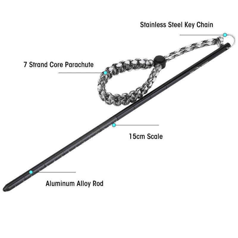 Vbestlife Diving Stick Pointer 34cm Aluminum Scuba Noise Maker Stick Rod Pointer Lobster Tickle Stick with Parachute Lanyard - BeesActive Australia