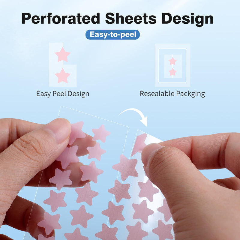 QUSTERE Pimple Patches for Face, Hydrocolloid Acne Patches, Cute Star Zit Covers, Colorful Spot Stickers with Tea Tree, Salicylic Acid & Cica Oil| 3 Sizes (10mm, 12mm & 14mm) |200 Count 200pcs - BeesActive Australia