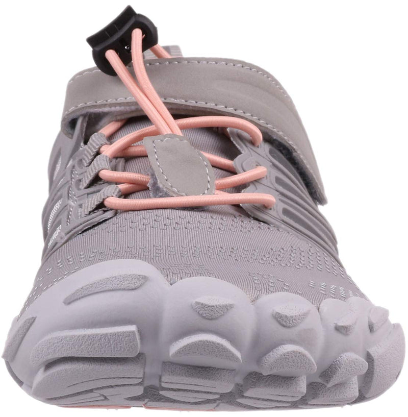 WHITIN Women's Barefoot & Minimalist Shoe | Zero Drop Sole | Trail Runner 5.5-6 1_ Pink/Grey - BeesActive Australia