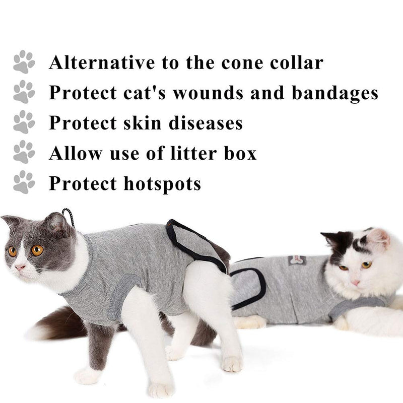 ROZKITCH Professional Cat Recovery Suit for Surgical Abdominal Wound and Skin Problem, Breathable e-Collar Alternative for Cat and Dog After Surgey Wear, Anti Licking Wound Recommended by Vet M (Pack of 1) - BeesActive Australia