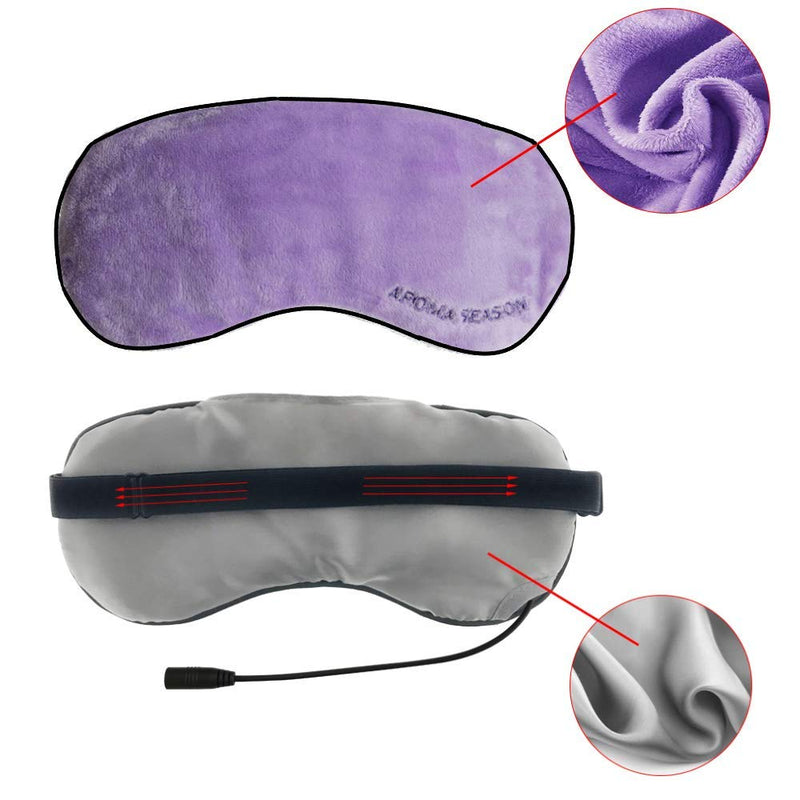 Aroma Season Heated Eye Mask for Blepharitis Warm Eye Compress for Dry Eyes (Purple) Purple - BeesActive Australia