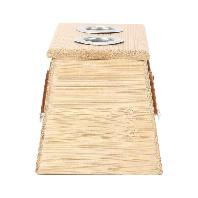 2 Holes Bamboo Moxibustion Box Moxa Roller Stick Holder Hot Moxibustion Stick Holder Moxibustion Stand Moxibustion Medicine Therapy - BeesActive Australia