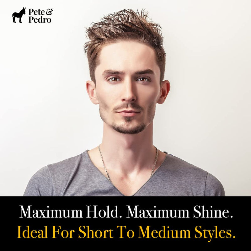 Pete & Pedro GELous - Extreme Hold Styling Hair Gel for Men | Super Strong Hold and High Shine | Gel/Paste Hybrid Provides Slick Wet Hair Look | As Seen on Shark Tank, 7 oz. e) GELous Extreme Hold Styling Gel - BeesActive Australia