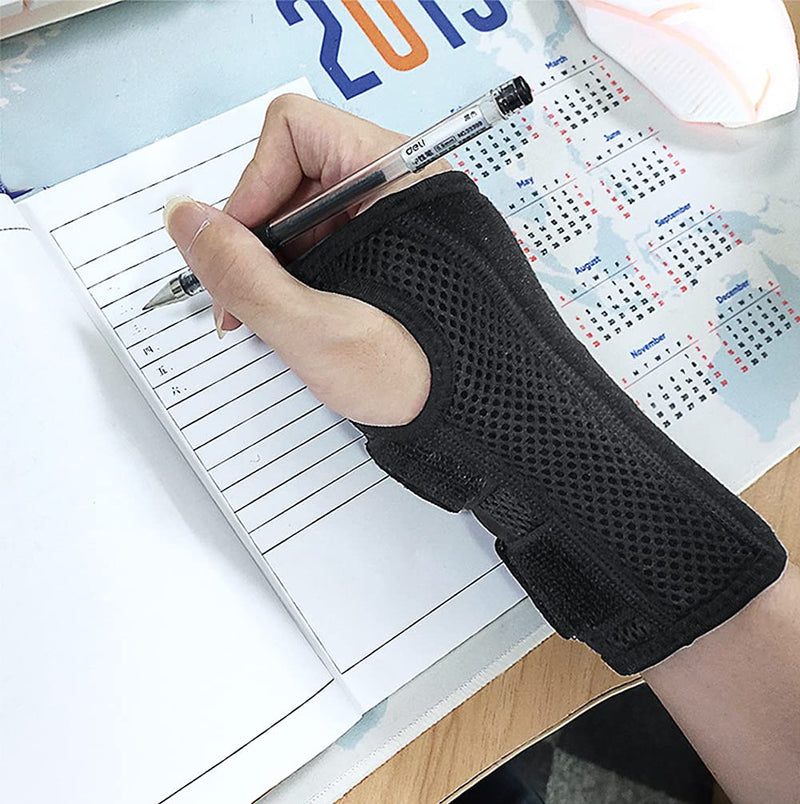NuCamper Wrist Brace Carpal Tunnel Right Left Hand for Men Women Pain Relief, Night Wrist Sleep Supports Splints Arm Stabilizer with Compression Sleeve Adjustable Straps,for Tendonitis Arthritis Right Hand-Gray Small/Medium (Pack of 1) - BeesActive Australia