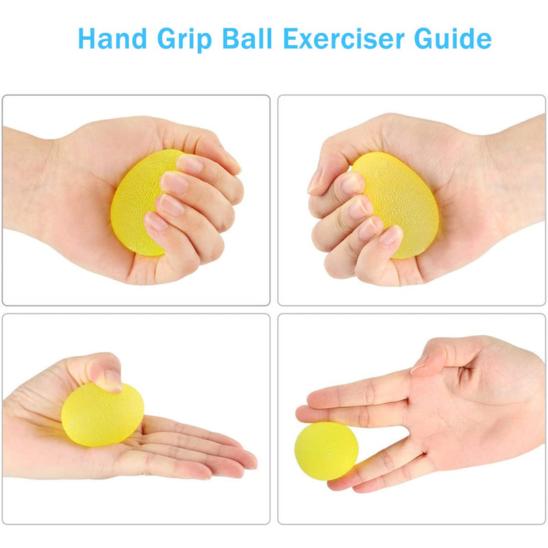 ICOUVA Gel Hand Balls [3PCS], Therapy Exercise Gel Squeeze Balls for Arthritis Hand,Finger,Grip Strengthening and Stress Relief - BeesActive Australia