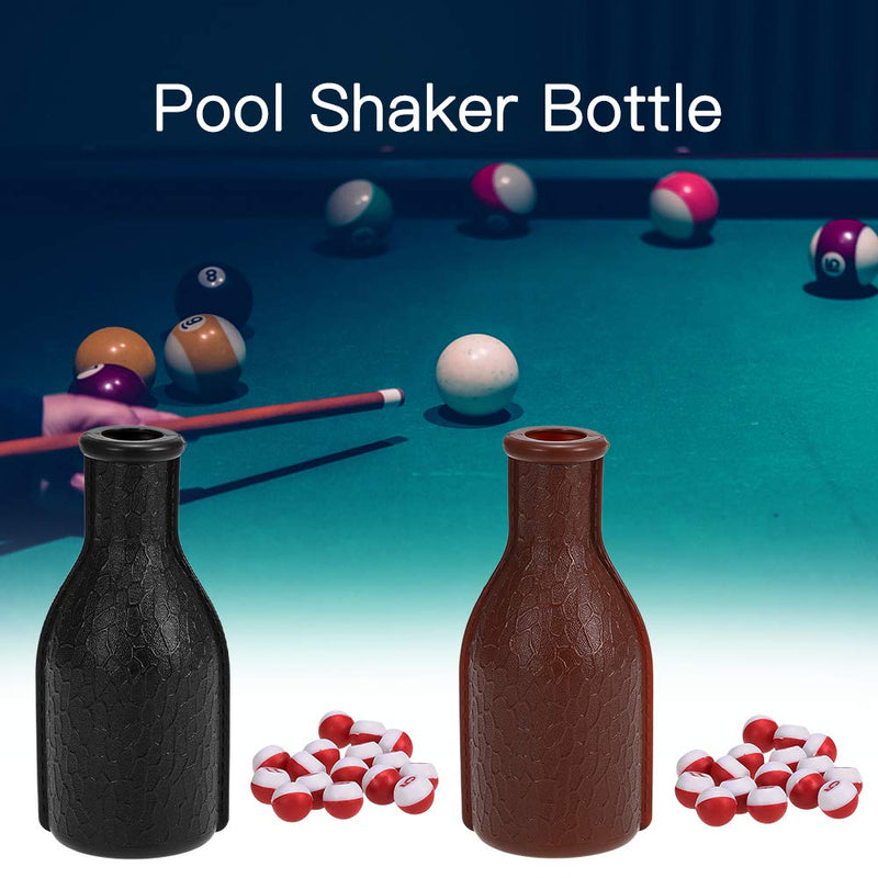 Lixada Billiard Tally Bottle Plastic Pool Shaker Bottle Kelly Pill Pool Billiard Depot Bottle with 16 Numbered Peas - BeesActive Australia