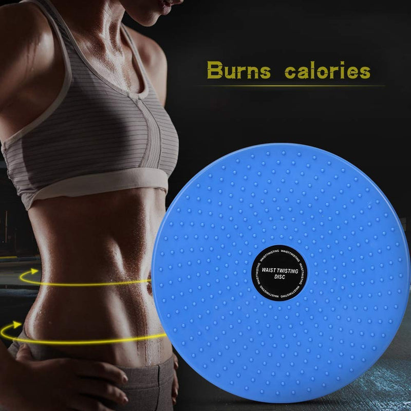 LISSO Twisting Waist Disc, Body Shaping Twisting Waist Machine Rotating Board Female Twister Exercise Sports Equipment Aerobic Exercise Foot Massage Blue - BeesActive Australia