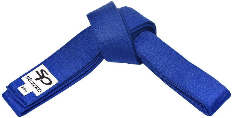 [AUSTRALIA] - Starpro Karate Belts Martial Arts - MMA Gear Judo Taekwondo BJJ Jui Jitsu Durable and Lightweight Design Competition Ready | 9 Color Grading Belt 100% Thick Cotton Seven Stitching | 240cm 280cm 320cm Blue 320 