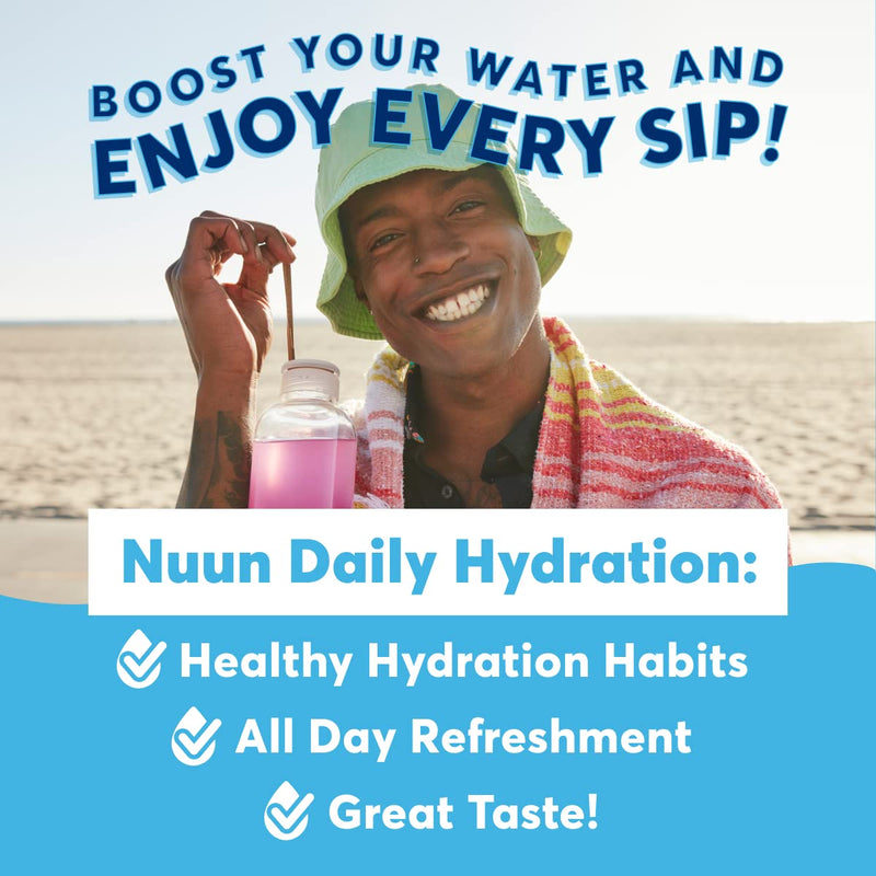 Nuun Hydration Daily, Wellness Electrolyte Tablets, Mixed Berry, 4 Pack (40 Servings) Lemonade,Mixed Berry 10 Count (Pack of 4) - BeesActive Australia