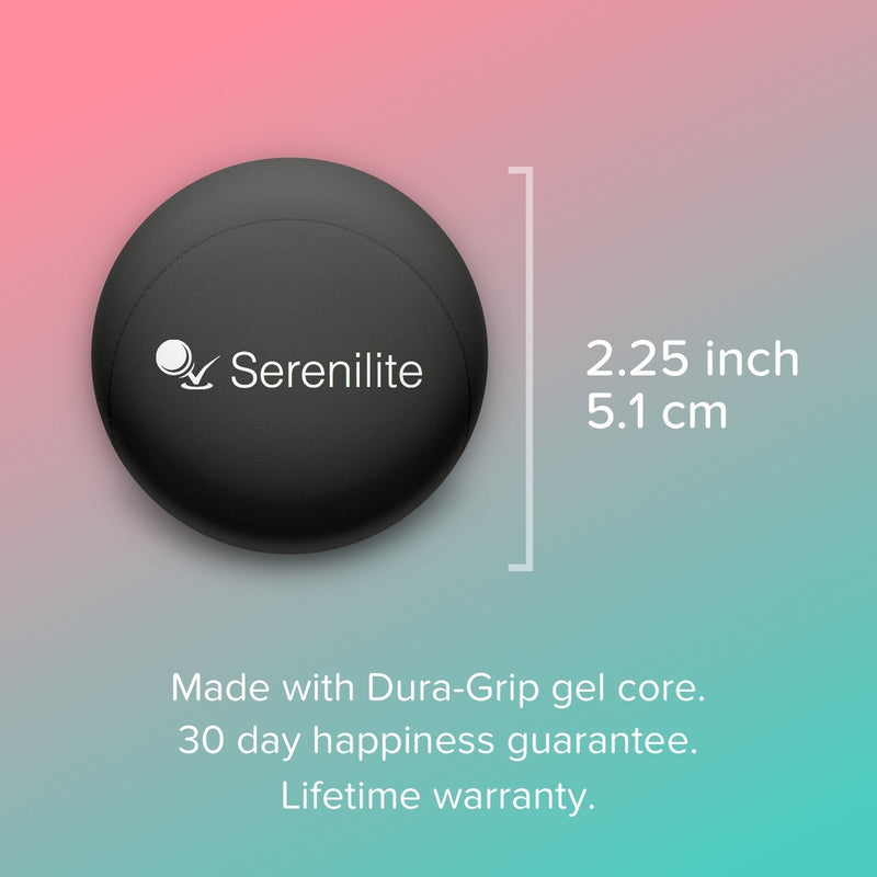 Serenilite Stress Balls, Anxiety Relief Items, Grip Strength Trainer, Meditation Accessories, Physical Therapy Equipment, Fidget Ball, Stress Balls for Adults, Hand Grip Exerciser Strengthener Jet Black - BeesActive Australia