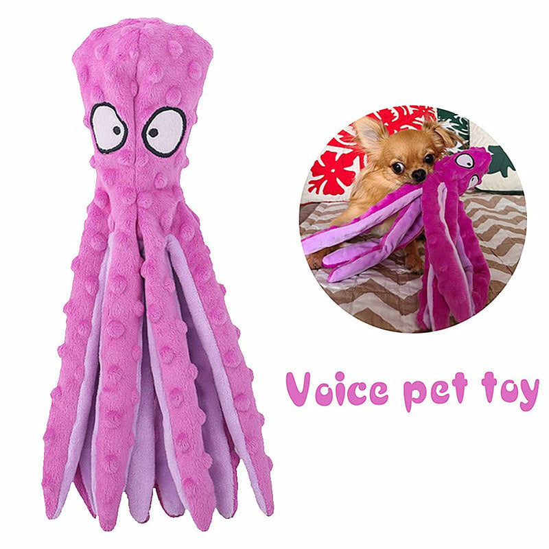 3 Pack Dog Toys for Small Dogs, Medium Dogs, Large Dogs, Puppy Teething Chew Toys, Aggressive chewers, No Stuffing Crinkle Plush Dog Toys, Dog Squeaky Octopus Toys Regular Style - BeesActive Australia