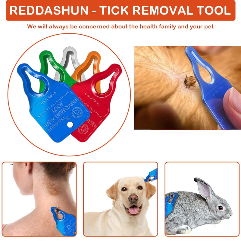 Tick Remover Tool, Tick Removal Tool Suitable for Pets, Animals, and Humans, Quick, Safe, Reliable, and Highly Essential Tick Remover Tool for Portable Outdoor Living Silver, Red, Blue - BeesActive Australia