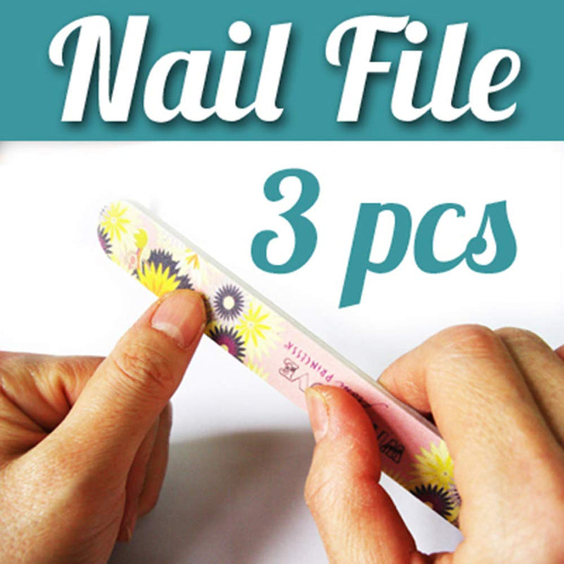 3x Nail Sanding File Buffering Block Shinner Polisher (Assorted A) - BeesActive Australia