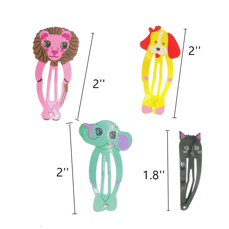 35 Pack Animal Metal Snap Hair Clips Girls Barrettes Hairpins Accessories 35 Pack - BeesActive Australia