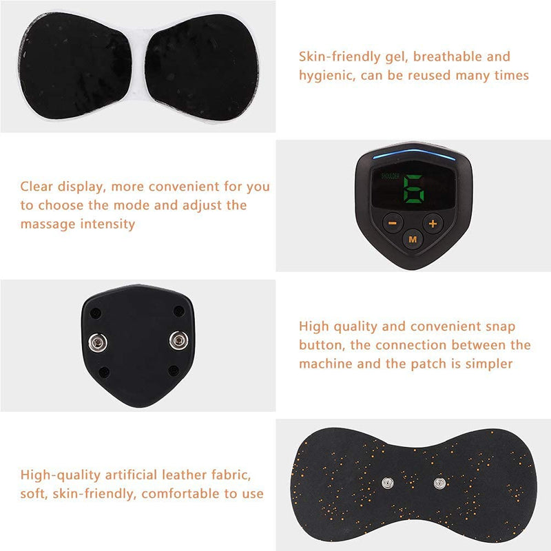 Mini Cervical Massager, Portable Electric Wireless Tens Machine for Body Muscle Pain Relief and Muscle Relaxation Stickers - BeesActive Australia