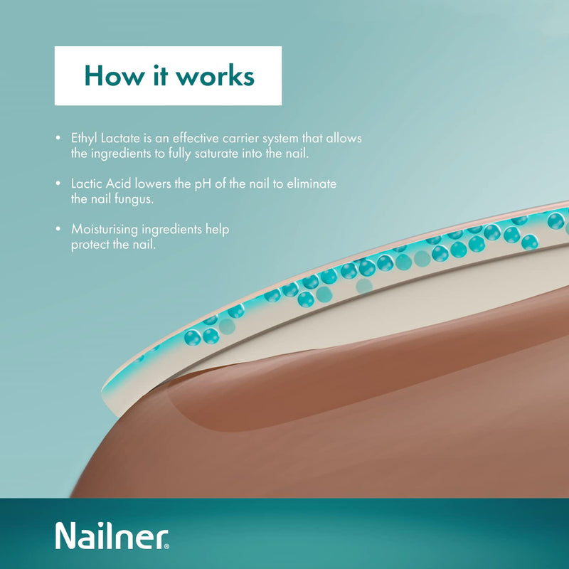 Nailner Fungal Nail Treatment Pen 4 ml - Extra Strong Anti Fungal Nail Treatment for Toenails - 2 in 1 Treat & Prevent Toe Nail Fungus - Antifungal Nail Infection - Clinically Tested & Fast Results Single - BeesActive Australia