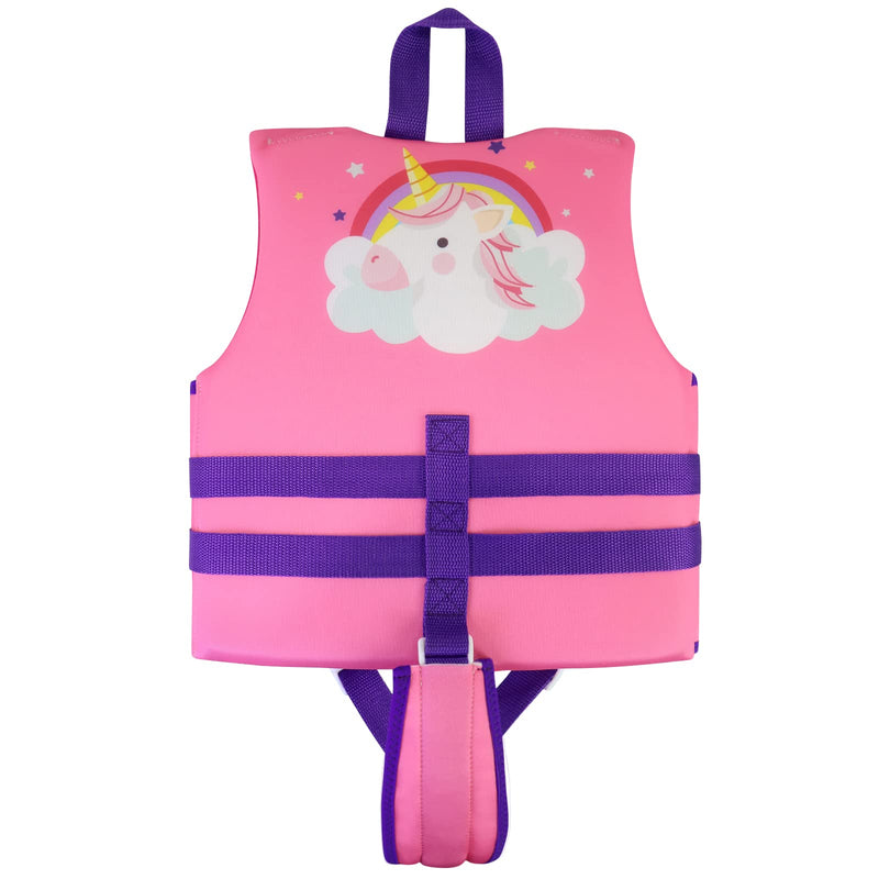 Wenlia Kids Swim Vest, Childrens Swimming Float Jacket Neoprene Swimsuit, Girls Boys Float Vest Buoyancy Swimwear for Learn to Swim/3-8Years/29-57KG Unicorn Small - BeesActive Australia